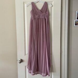 Size 10 JUNIOR bridesmaid dress JB5728 in quartz DB studio by David’s Bridal